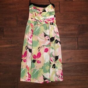 Bebe Floral Corset Dress Size XS